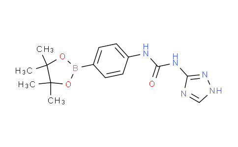 CAS No. 874298-00-7, 1-(4-(4,4,5,5-tetramethyl-1,3,2-dioxaborolan-2-yl)phenyl)-3-(1H-1,2,4-triazol-3-yl)urea