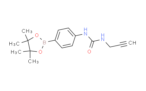 CAS No. 874297-88-8, 1-(Prop-2-ynyl)-3-(4-(4,4,5,5-tetramethyl-1,3,2-dioxaborolan-2-yl)phenyl)urea