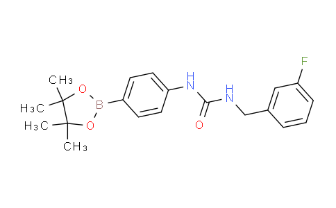 CAS No. 874298-83-6, 1-(3-Fluorobenzyl)-3-(4-(4,4,5,5-tetramethyl-1,3,2-dioxaborolan-2-yl)phenyl)urea