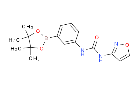 CAS No. 874299-28-2, 1-(Isoxazol-3-yl)-3-(3-(4,4,5,5-tetramethyl-1,3,2-dioxaborolan-2-yl)phenyl)urea