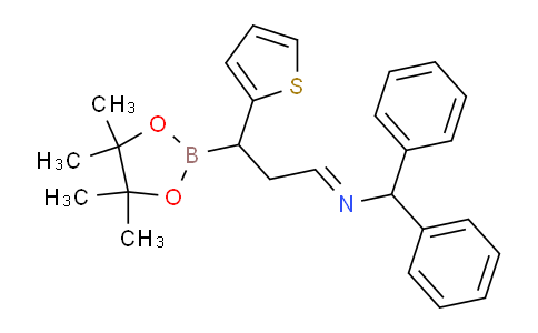 DY707722 | 1620141-96-9 | Benzenemethanamine,α-phenyl-N-[3-(4,4,5,5-tetramethyl-1,3,2-dioxaborolan-2-yl)-3-(2-thienyl)propylidene]-