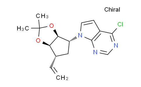 1883387-24-3 | 7-[(3aS,4R,6R,6aR)-6-ethenyl-2,2-dimethyl-hexahydrocyclopenta[d][1,3]dioxol-4-yl]-4-chloro-7H-pyrrolo[2,3-d]pyrimidine