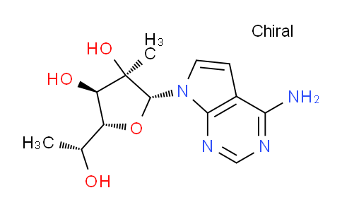 CAS No. 1417563-18-8, (2R,3R,4R,5R)-2-{4-amino-7H-pyrrolo[2,3-d]pyrimidin-7-yl}-5-[(1R)-1-hydroxyethyl]-3-methyloxolane-3,4-diol