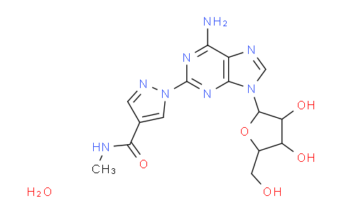 CAS No. 875148-45-1, 1-{6-amino-9-[3,4-dihydroxy-5-(hydroxymethyl)oxolan-2-yl]-9H-purin-2-yl}-N-methyl-1H-pyrazole-4-carboxamide hydrate