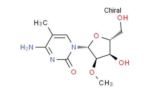 CAS No. 113886-70-7, 4-amino-1-((2R,3R,4R,5R)-4-hydroxy-5-(hydroxymethyl)-3-methoxytetrahydrofuran-2-yl)-5-methylpyrimidin-2(1H)-one