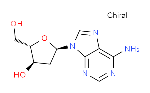 CAS No. 14365-45-8, (2S,3R,5R)-5-(6-amino-9H-purin-9-yl)-2-(hydroxymethyl)tetrahydrofuran-3-ol