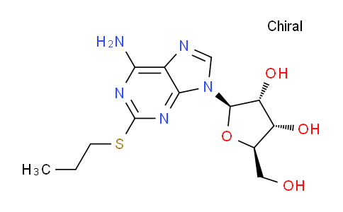 CAS No. 31528-53-7, (2R,3R,4S,5R)-2-(6-amino-2-(propylthio)-9H-purin-9-yl)-5-(hydroxymethyl)tetrahydrofuran-3,4-diol