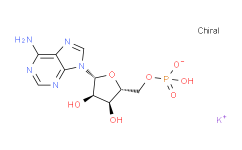 CAS No. 26763-19-9, potassium ((2R,3S,4R,5R)-5-(6-amino-9H-purin-9-yl)-3,4-dihydroxytetrahydrofuran-2-yl)methyl hydrogen phosphate