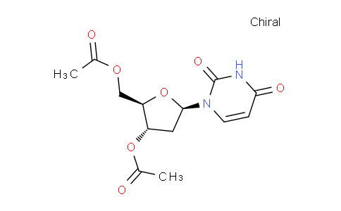 CAS No. 13030-62-1, ((2R,3S,5R)-3-acetoxy-5-(2,4-dioxo-3,4-dihydropyrimidin-1(2H)-yl)tetrahydrofuran-2-yl)methyl acetate