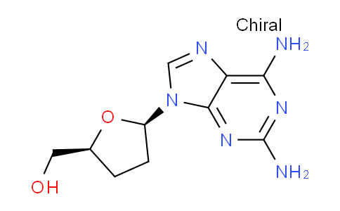 CAS No. 107550-73-2, ((2S,5R)-5-(2,6-diamino-9H-purin-9-yl)tetrahydrofuran-2-yl)methanol