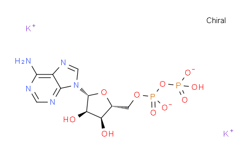 CAS No. 114702-55-5, potassium ((2R,3S,4R,5R)-5-(6-amino-9H-purin-9-yl)-3,4-dihydroxytetrahydrofuran-2-yl)methyl hydrogen diphosphate