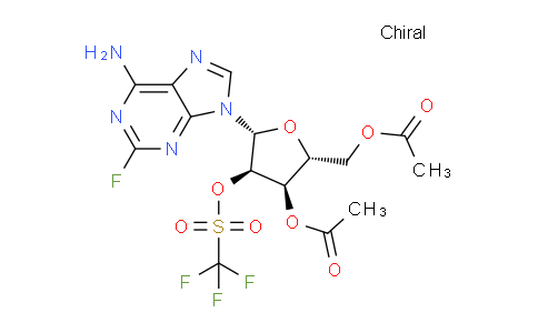 CAS No. 161109-76-8, ((2R,3R,4R,5R)-3-Acetoxy-5-(6-amino-2-fluoro-9H-purin-9-yl)-4-(((trifluoromethyl)sulfonyl)oxy)tetrahydrofuran-2-yl)methyl acetate