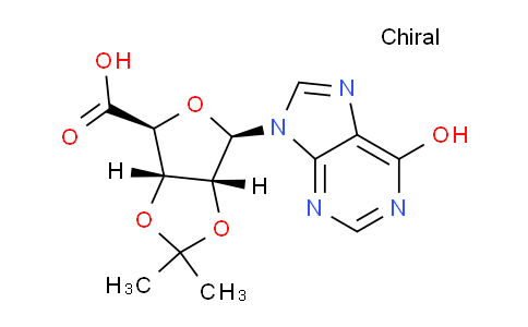 CAS No. 28440-13-3, (3aS,4S,6R,6aR)-6-(6-hydroxy-9H-purin-9-yl)-2,2-dimethyltetrahydrofuro[3,4-d][1,3]dioxole-4-carboxylic acid