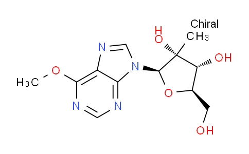 CAS No. 565450-78-4, (2R,3R,4R,5R)-5-(hydroxymethyl)-2-(6-methoxy-9H-purin-9-yl)-3-methyltetrahydrofuran-3,4-diol