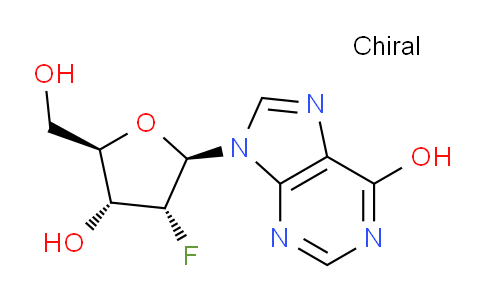 CAS No. 80049-87-2, 9-((2R,3R,4R,5R)-3-fluoro-4-hydroxy-5-(hydroxymethyl)tetrahydrofuran-2-yl)-9H-purin-6-ol