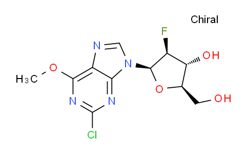 CAS No. 758705-70-3, (2R,3R,4S,5R)-5-(2-chloro-6-methoxy-9H-purin-9-yl)-4-fluoro-2-(hydroxymethyl)tetrahydrofuran-3-ol