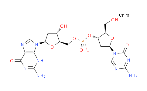 CAS No. 929901-49-5, (2R,3S,5R)-5-(4-amino-2-oxo-1,3,5-triazin-1(2H)-yl)-2-(hydroxymethyl)tetrahydrofuran-3-yl (((2R,3S,5R)-5-(2-amino-6-oxo-3,6-dihydro-9H-purin-9-yl)-3-hydroxytetrahydrofuran-2-yl)methyl) hydrogen phosphate