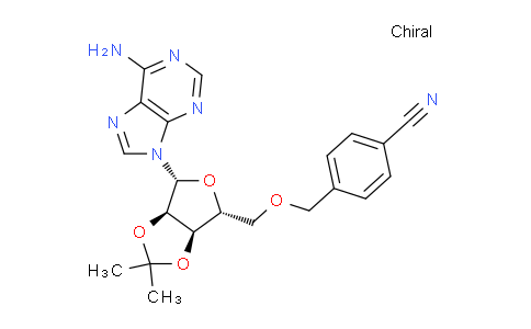 CAS No. 1134156-51-6, 4-((((3aR,4R,6R,6aR)-6-(6-amino-9H-purin-9-yl)-2,2-dimethyltetrahydrofuro[3,4-d][1,3]dioxol-4-yl)methoxy)methyl)benzonitrile