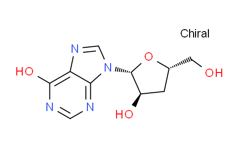 CAS No. 13146-72-0, 9-((2R,3R,5S)-3-Hydroxy-5-(hydroxymethyl)tetrahydrofuran-2-yl)-9H-purin-6-ol