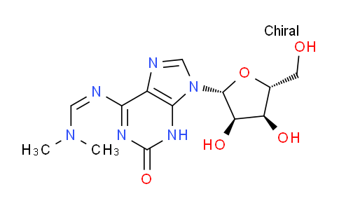 CAS No. 156706-72-8, (Z)-N'-(9-((2R,3R,4S,5R)-3,4-dihydroxy-5-(hydroxymethyl)tetrahydrofuran-2-yl)-2-oxo-3,9-dihydro-2H-purin-6-yl)-N,N-dimethylformimidamide