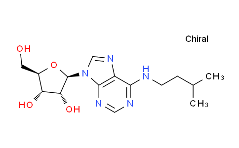 CAS No. 17659-78-8, (2R,3S,4R,5R)-2-(hydroxymethyl)-5-(6-(isopentylamino)-9H-purin-9-yl)tetrahydrofuran-3,4-diol