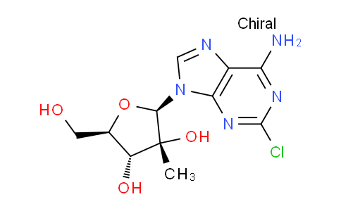 CAS No. 205171-11-5, (2R,3R,4R,5R)-2-(6-Amino-2-chloro-9H-purin-9-yl)-5-(hydroxymethyl)-3-methyltetrahydrofuran-3,4-diol