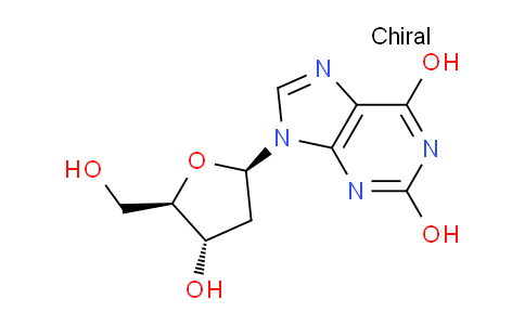CAS No. 29049-22-7, 9-((2R,4S,5R)-4-hydroxy-5-(hydroxymethyl)tetrahydrofuran-2-yl)-9H-purine-2,6-diol