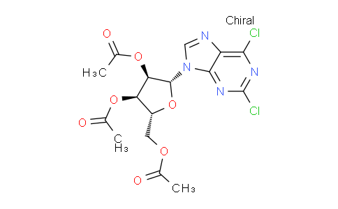 CAS No. 3056-18-6, (2R,3R,4R,5R)-2-(Acetoxymethyl)-5-(2,6-dichloro-9H-purin-9-yl)tetrahydrofuran-3,4-diyl diacetate
