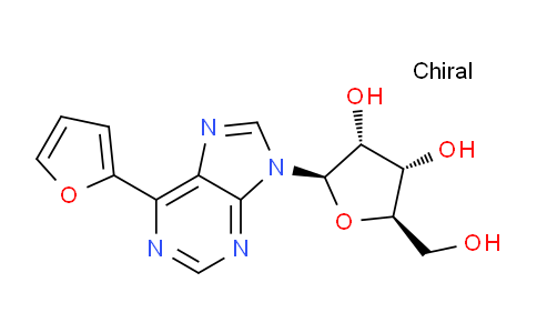 CAS No. 352025-81-1, (2R,3R,4S,5R)-2-(6-(furan-2-yl)-9H-purin-9-yl)-5-(hydroxymethyl)tetrahydrofuran-3,4-diol