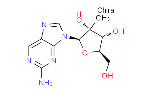 CAS No. 690269-87-5, (2R,3R,4R,5R)-2-(2-amino-9H-purin-9-yl)-5-(hydroxymethyl)-3-methyltetrahydrofuran-3,4-diol