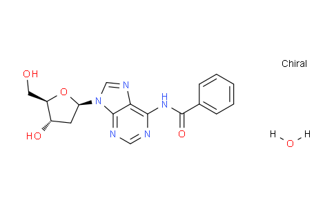 CAS No. 305808-19-9, N-(9-((2R,4S,5R)-4-Hydroxy-5-(hydroxymethyl)tetrahydrofuran-2-yl)-9H-purin-6-yl)benzamide hydrate