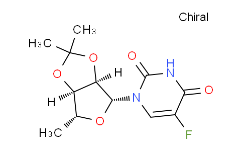 CAS No. 66335-39-5, 5-fluoro-1-((3aR,4R,6R,6aR)-2,2,6-trimethyltetrahydrofuro[3,4-d][1,3]dioxol-4-yl)pyrimidine-2,4(1H,3H)-dione