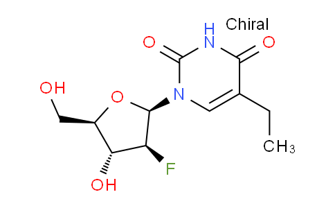 CAS No. 83546-42-3, 5-ethyl-1-((2R,3S,4R,5R)-3-fluoro-4-hydroxy-5-(hydroxymethyl)tetrahydrofuran-2-yl)pyrimidine-2,4(1H,3H)-dione