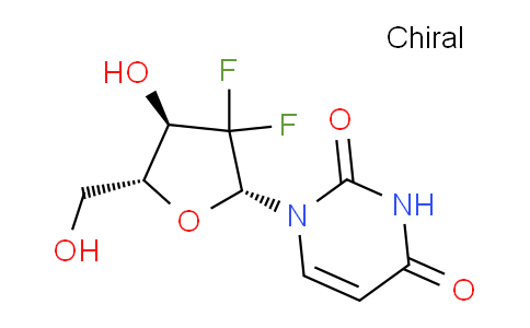 CAS No. 114248-23-6, 1-((2R,4R,5R)-3,3-difluoro-4-hydroxy-5-(hydroxymethyl)tetrahydrofuran-2-yl)pyrimidine-2,4(1H,3H)-dione