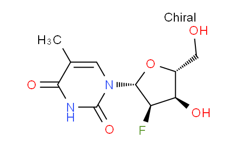 CAS No. 2923-73-1, 1-((2R,3R,4R,5R)-3-fluoro-4-hydroxy-5-(hydroxymethyl)tetrahydrofuran-2-yl)-5-methylpyrimidine-2,4(1H,3H)-dione