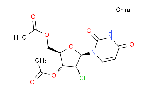 CAS No. 10190-39-3, ((2R,3R,4R,5R)-3-acetoxy-4-chloro-5-(2,4-dioxo-3,4-dihydropyrimidin-1(2H)-yl)tetrahydrofuran-2-yl)methyl acetate