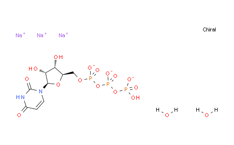 CAS No. 116295-90-0, trisodium;[[[(2R,3S,4R,5R)-5-(2,4-dioxopyrimidin-1-yl)-3,4-dihydroxyoxolan-2-yl]methoxy-oxidophosphoryl]oxy-oxidophosphoryl] hydrogen phosphate;dihydrate