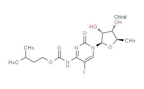 CAS No. 162204-30-0, isopentyl (1-((2R,3R,4S,5R)-3,4-dihydroxy-5-methyltetrahydrofuran-2-yl)-5-fluoro-2-oxo-1,2-dihydropyrimidin-4-yl)carbamate