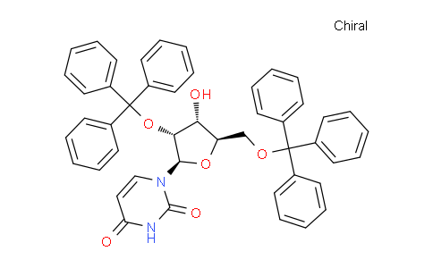 6554-11-6 | 1-((2R,3R,4R,5R)-4-hydroxy-3-(trityloxy)-5-((trityloxy)methyl)tetrahydrofuran-2-yl)pyrimidine-2,4(1H,3H)-dione