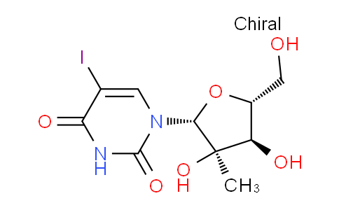 CAS No. 1203461-96-4, 1-((2R,3R,4R,5R)-3,4-dihydroxy-5-(hydroxymethyl)-3-methyltetrahydrofuran-2-yl)-5-iodopyrimidine-2,4(1H,3H)-dione