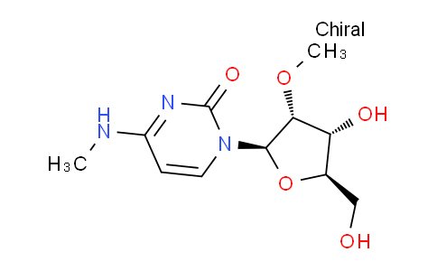 CAS No. 13048-95-8, 1-((2R,3R,4R,5R)-4-hydroxy-5-(hydroxymethyl)-3-methoxytetrahydrofuran-2-yl)-4-(methylamino)pyrimidin-2(1H)-one