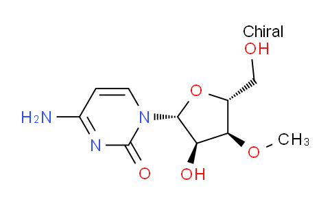 CAS No. 20594-00-7, 4-amino-1-((2R,3R,4S,5R)-3-hydroxy-5-(hydroxymethyl)-4-methoxytetrahydrofuran-2-yl)pyrimidin-2(1H)-one
