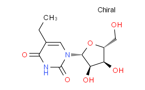 CAS No. 25110-76-3, 1-((2R,3R,4S,5R)-3,4-dihydroxy-5-(hydroxymethyl)tetrahydrofuran-2-yl)-5-ethylpyrimidine-2,4(1H,3H)-dione