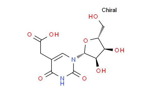 CAS No. 20964-06-1, 2-(1-((2R,3R,4S,5R)-3,4-dihydroxy-5-(hydroxymethyl)tetrahydrofuran-2-yl)-2,4-dioxo-1,2,3,4-tetrahydropyrimidin-5-yl)acetic acid