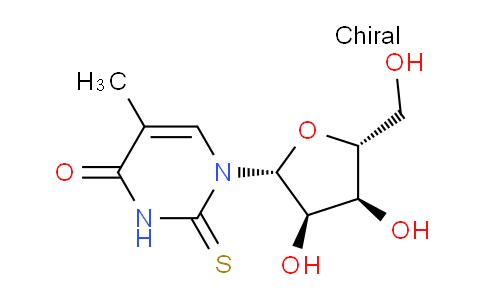 CAS No. 32738-09-3, 1-((2R,3R,4S,5R)-3,4-dihydroxy-5-(hydroxymethyl)tetrahydrofuran-2-yl)-5-methyl-2-thioxo-2,3-dihydropyrimidin-4(1H)-one