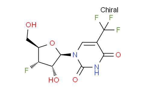 CAS No. 439579-21-2, 1-((2R,3S,4S,5R)-4-fluoro-3-hydroxy-5-(hydroxymethyl)tetrahydrofuran-2-yl)-5-(trifluoromethyl)pyrimidine-2,4(1H,3H)-dione