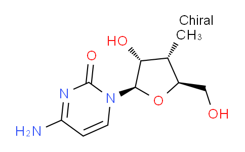 CAS No. 444020-09-1, 4-amino-1-((2R,3R,4S,5S)-3-hydroxy-5-(hydroxymethyl)-4-methyltetrahydrofuran-2-yl)pyrimidin-2(1H)-one