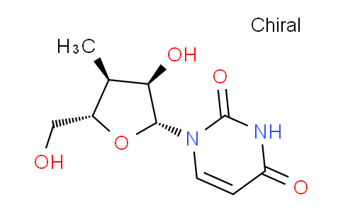CAS No. 444020-64-8, 1-((2R,3R,4S,5S)-3-hydroxy-5-(hydroxymethyl)-4-methyltetrahydrofuran-2-yl)pyrimidine-2,4(1H,3H)-dione