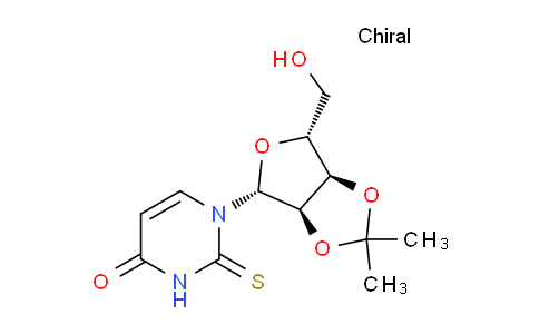 CAS No. 6984-55-0, 1-((3aR,4R,6R,6aR)-6-(hydroxymethyl)-2,2-dimethyltetrahydrofuro[3,4-d][1,3]dioxol-4-yl)-2-thioxo-2,3-dihydropyrimidin-4(1H)-one