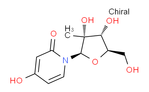 CAS No. 622379-93-5, 1-((2R,3R,4R,5R)-3,4-dihydroxy-5-(hydroxymethyl)-3-methyltetrahydrofuran-2-yl)-4-hydroxypyridin-2(1H)-one